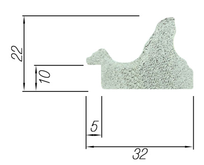 Багет 3222-5107-7(Н) (ТД «Меридиан»)