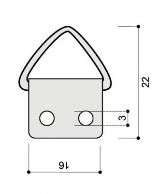 Д-37 кольцо треугольное  16*22
